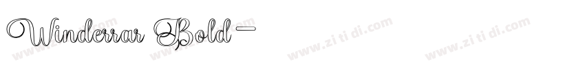 Winderrar Bold字体转换